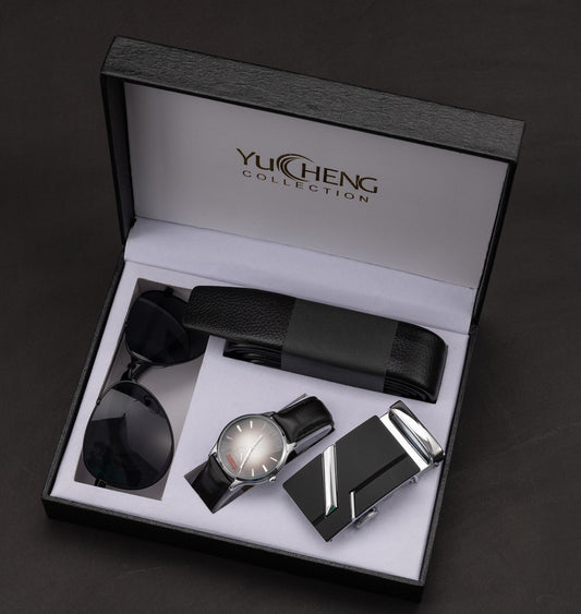 Gifts Men's Suit Belt Glasses Men's Watch