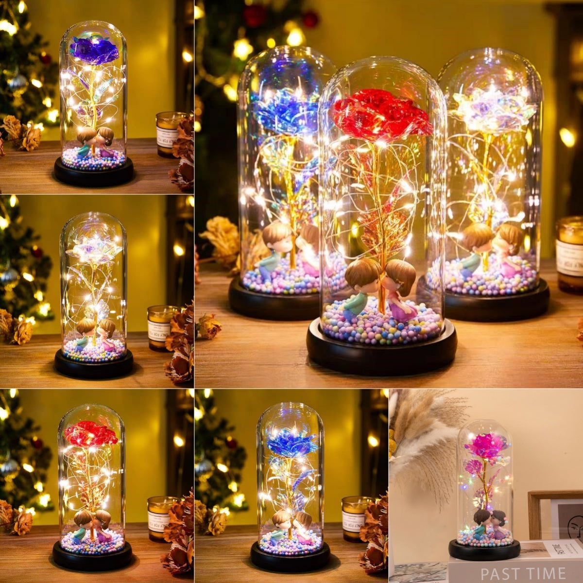 Eternal Rose LED Light Foil Flower